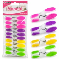 10PCS RENKLİ SİLİKON AĞIZ - BAS-AÇ ŞEFFAF PLASTİK MANDAL