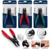 12 ADET KÜÇÜK METAL TIRNAK ET PENSİ PEDİKÜR MANİKÜR MAKASI PLASTİK KORUMA BAŞLIK - PLASTİK SAP PENSE MODELİ