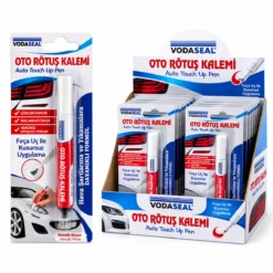 12 ADET METALİK BEYAZ OTO RÖTUŞ KALEM FIRÇA UÇ 5ML