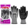 12 ADET ZEBRA GRİ SİYAH NO 10 XL NİTRİL İŞÇİ ELDİVEN POŞETLİ AMBALAJ KESİLME DİRENÇ
