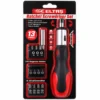 13PCS SİLİKON SAP - CR-V CIRCIRLI TORNAVİDA BİTS SETİ 3 KADEME - ÇİFT YÖNLÜ - MANYETİK UÇ TUTUCU