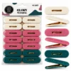 16PCS ÇAMAŞIR MANDALI RENKLİ PLASTİK - KABARTMA DESENLİ