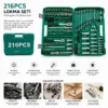 216PCS LOKMA SETİ LOKMA - SOKET - BİTS ADAPTÖR - 3AD.CIRCIR KOLU PLASTİK ÇANTALI