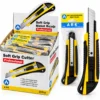 24 ADET LÜX PLASTİK GRİP FALÇATA MAKET BIÇAK 18MM ÇELİK BIÇAK