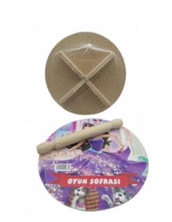 24CM RESİMLİ AHŞAP OYUN SOFRASI EKMEK TAHTA
