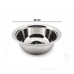 28CM KULPSUZ PASLANMAZ METAL SEPET SÜZGEÇ