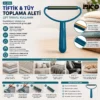 2İN1 BAŞLI PLASTİK SAPLI METAL TİFTİK TÜY TOPLAMA PLS.KAŞIYICI APARAT PET SHOP