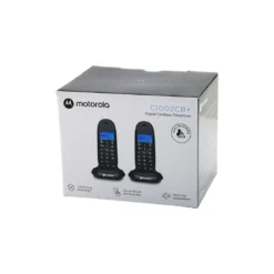 2PCS SİYAH DİJİTAL KABLOSUZ - TELSİZ TELEFON ARAYAN NO GÖRME 50 HAFIZA C-1002CB