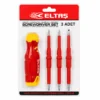 3PCS - ÇİFT TARAFLI UÇ 3MM-5MM-6MM ERGONOMİK SAP ELEKTRİKLİ TORNAVİDA SETİ LRD-144