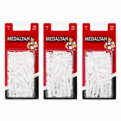 420 ADET NO-6 DÜBEL BEYAZ - PLASTİK 12X35PCS
