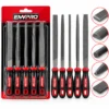5PCS ÇELİK EĞE SETİ BALIK SIRTI - ÜÇGEN - KARE - YUVARLAK - DÜZ GENİŞ EĞE=20CM+PLS.SAP=10CM= 30CM