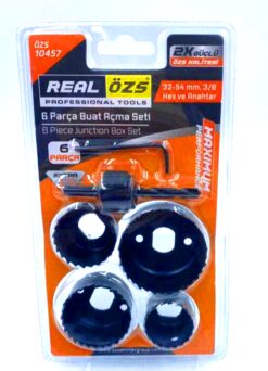 6 PARÇA  BUAT AÇMA PANÇ SETİ 38-54MM- 3/8 HEX - ANAHTAR