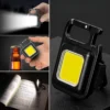 Anahtarlıklı, Açacaklı,Güçlü Mıknatıslı 3 Farklı Led Modlu Mini Boy Asılabilen Led Kamp Aydınlatması,El Feneri