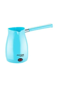 AWOX CAFFEEN  MAVİ  ELEKTRİKLİ CEZVE  TÜRK KAHVESİ  MAKİNESİ  PLASTİK   ÇİFT AĞIZ   0.4LT - 5 FİNCAN   1000W