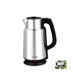 ÇELİK - SÜRAHİ MODEL KETTLE ELEKTRİKLİ SU ISITICISI PASLANMAZ ÇELİK GİZLİ REZİSTANS 360° 2.2LT 1500W KK-3334