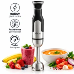 ÇUBUK EL BLENDER ÇELİK UÇLU DC MOTOR - 1000W SHB-7512