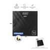 DİJİTAL - PİLLİ BANYO BASKÜL TERAZİ TARTI LCD EKRAN - SICAKLIK GÖSTERGE 180KG/50GR 28X28CM SBS-4452