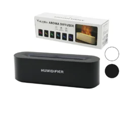 DİKDÖRGEN 150ML USB ŞARJLI - RENKLİ LEDLİ IŞIK HAVA NEMLENDİRİCİ BUHAR MAKİNE - KOKU GİDERİCİ