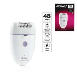 EPİLATÖR EPİLASYON CİHAZI 48 CIMBIZ MANYETİK BAŞLIK LED IŞIK SİSTEM - HIZLI ŞARJ AR5173-02