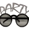 Gümüş Simli Party Yazılı Parti Gözlüğü Show 15x7 cm