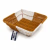 KARE HASIR K.RENGİ - BEYAZ EKMEK SEPETİ 24CM