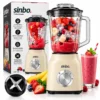 KREM TURBO EL BLENDER SETİ DOĞRAYICI - MİKSER - BLENDER 600W 2 KADEME HIZ 1.5LT CAM HAZNE SHB-7516