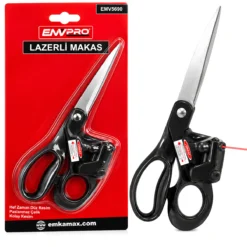 LAZERLİ TERZİ MAKAS PİLLİ KIRMIZ LAZER PLASTİK SAPLI EMV-5690