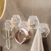 Lüks 5’li Duvar Askısı Banyo Mutfak İçin Havlu  Askılık
