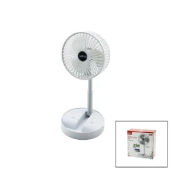 MASA ÜSTÜ VANTİLATÖR USB ŞARJLI KATLANIR FAN=16.4CM - UZAYAN AYAK=12.5-19CM 180 DERECE DÖNEBİLEN TELEFONLUKLU BWFN-11
