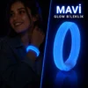 Mavi Kalın Glow Bileklik – Kırılarak Yanan Parti ve Festival Bilekliği