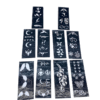 MİX DESEN 8X20CM TÜP KINA DESEN ÇIKARTMA ŞABLONU 10 PARÇA