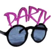 Party Yazılı Fuşya Renk Parti Gözlüğü 15x7 cm