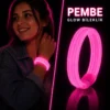 Pembe Kalın Glow Bileklik – Kırılarak Yanan Parti ve Festival Bilekliği