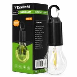 USB ŞARJLI SEYYAR AMPUL MODEL=RUSTİK KAMP LAMBASI MANDALLI KANCA ASKILIK 3-KADEME IŞIK EKL-06 G-912