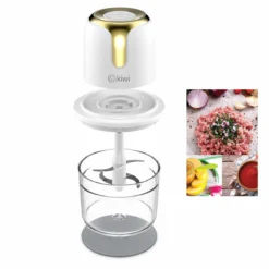 USB TO TYPE-C ŞARJLI MİNİ 3 BIÇAKLI GOLD BLENDER RONDO GIDA DOĞRAYICI 1.2LT=MİKA KRİSTAL HAZNE KC-8221