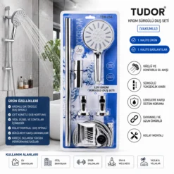 VAKUMLU - KROM LUX SÜRGÜLÜ DUŞ SETİ