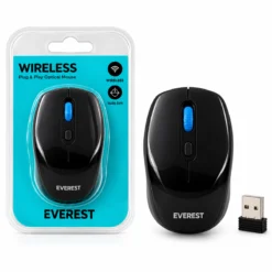 WIRELESS - KABLOSUZ SİYAH - LACİVERT USB OPTİCAL MOUSE VAKUM AMBALAJ 1600DPI PİLLİ = 1AA SMW-87