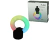 YUVARLAK HALKA - PLASTİK GÖVDE BLUETOOTH WİRELESS MİNİ HOPARLÖR SPEAKER USB ŞARJLI - IŞIKLI TELFON TUTUCU 5W PL-4343